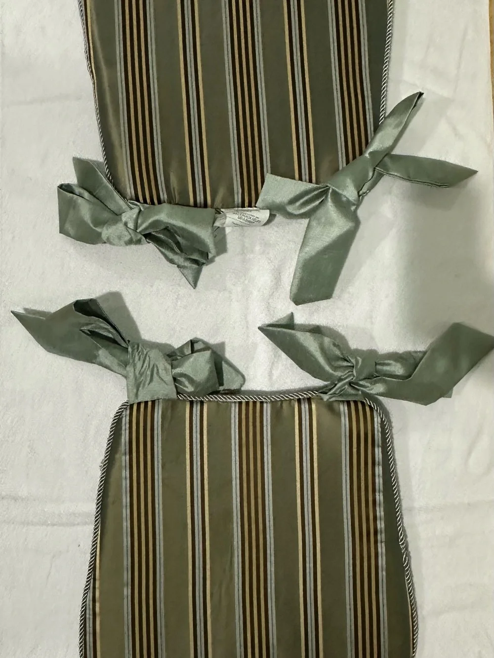 Chair Cushion pads with Tufted Rosettes